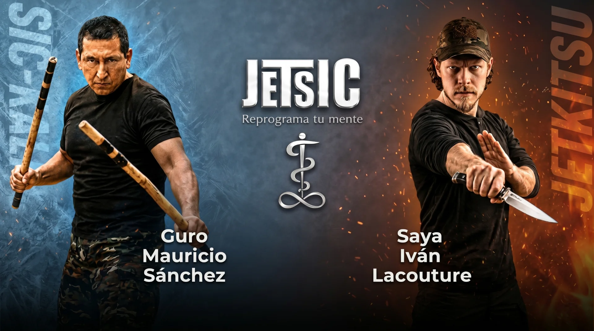 Guro Mauricio Sánchez y Saya Lacouture de Z con armas de Impacto y de filo